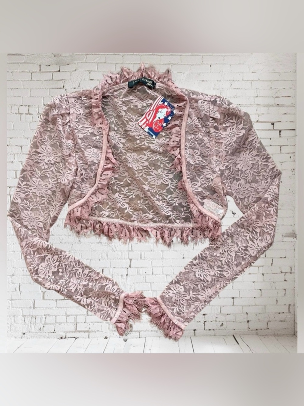 LAURA BYRNES for PINUP GIRL Clothing, lace bolero, size S, NWT